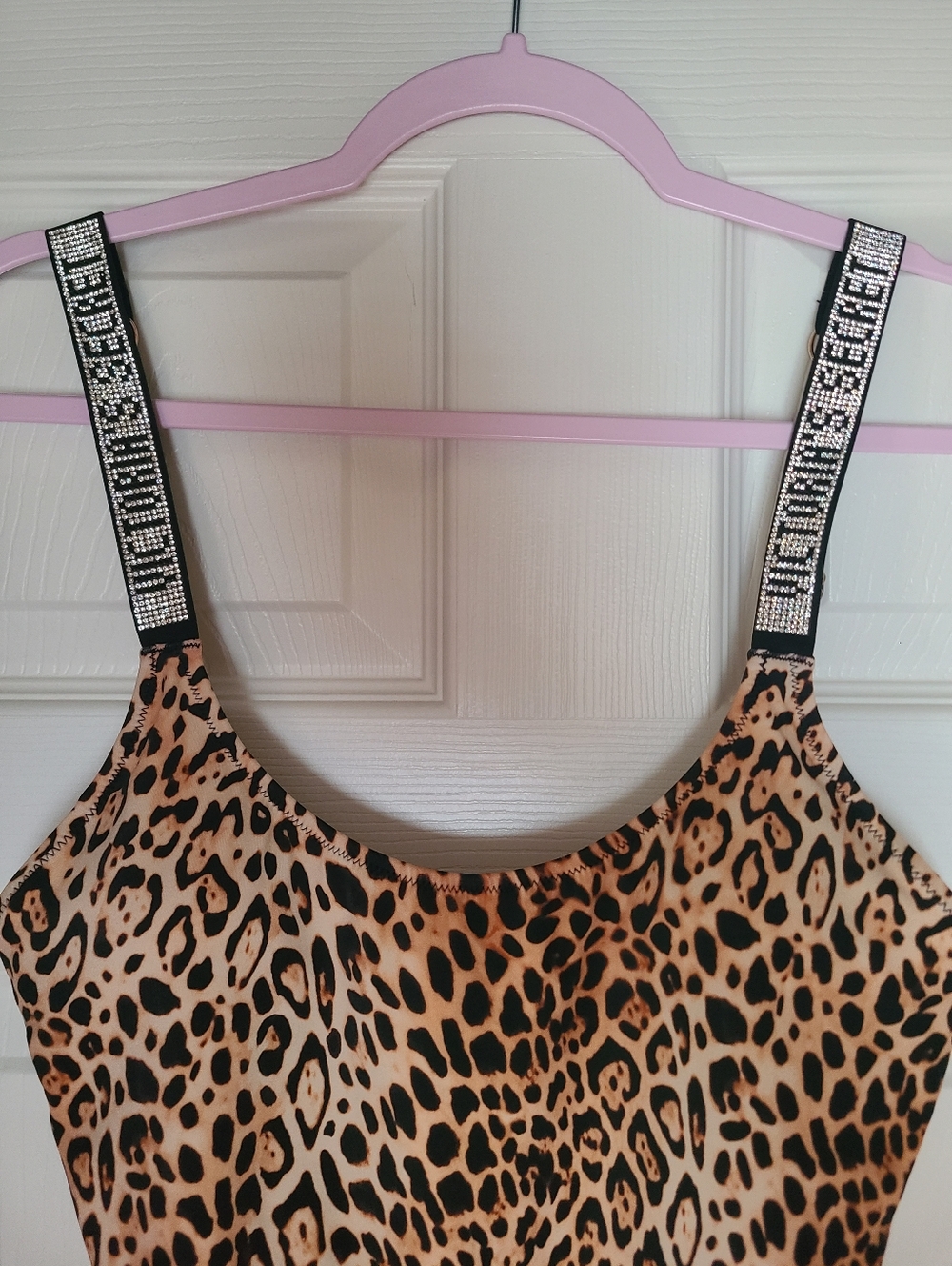 Victoria's Secret Swim Rhinestone Strap Vardia one piece leopard swimsuit. - Picture 6 of 8